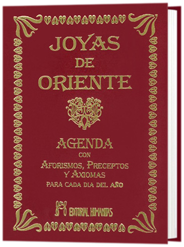 Joyas de Oriente Agenda con Aforismos, Preceptos y Axiomas